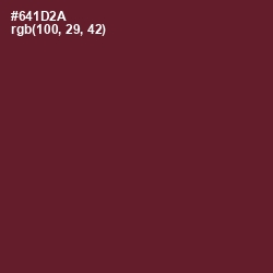 #641D2A - Black Rose Color Image