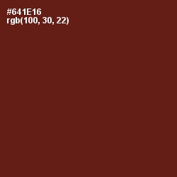 #641E16 - Cherrywood Color Image