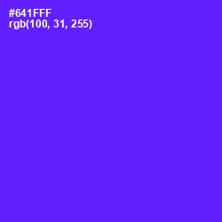 #641FFF - Purple Heart Color Image