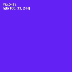 #6421F4 - Purple Heart Color Image