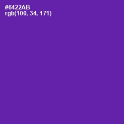 #6422AB - Royal Purple Color Image