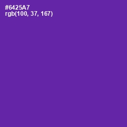 #6425A7 - Royal Purple Color Image