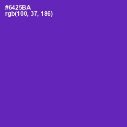 #6425BA - Royal Purple Color Image