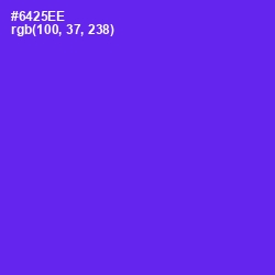#6425EE - Purple Heart Color Image
