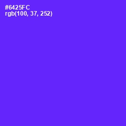 #6425FC - Purple Heart Color Image