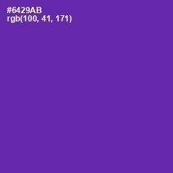 #6429AB - Royal Purple Color Image