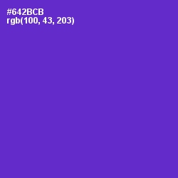 #642BCB - Purple Heart Color Image