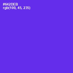 #642DEB - Purple Heart Color Image