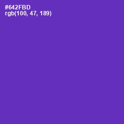 #642FBD - Royal Purple Color Image