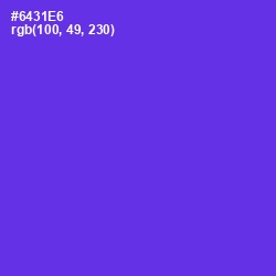 #6431E6 - Purple Heart Color Image