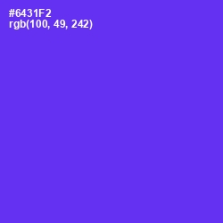 #6431F2 - Purple Heart Color Image
