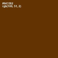 #643302 - Nutmeg Wood Finish Color Image
