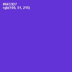 #6433D7 - Purple Heart Color Image