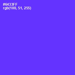 #6433FF - Purple Heart Color Image