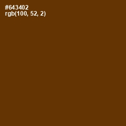 #643402 - Nutmeg Wood Finish Color Image
