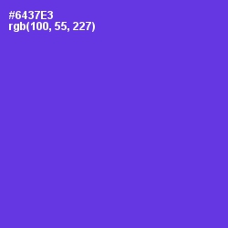 #6437E3 - Purple Heart Color Image