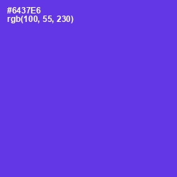 #6437E6 - Purple Heart Color Image