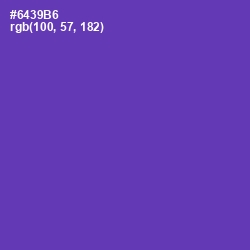 #6439B6 - Royal Purple Color Image