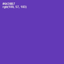 #6439B7 - Royal Purple Color Image