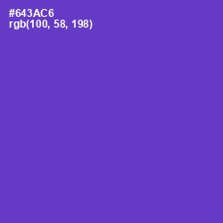 #643AC6 - Purple Heart Color Image