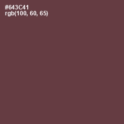 #643C41 - Tawny Port Color Image