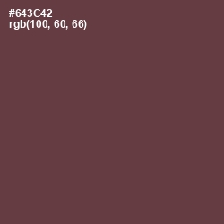 #643C42 - Tawny Port Color Image