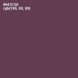 #643C50 - Finn Color Image