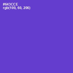 #643CCE - Purple Heart Color Image