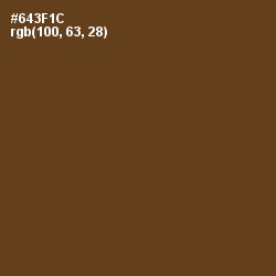 #643F1C - Walnut Color Image