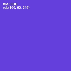 #643FDB - Purple Heart Color Image