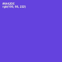 #6442DE - Fuchsia Blue Color Image