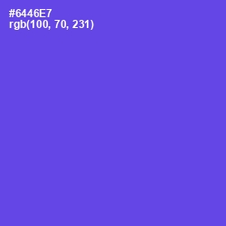#6446E7 - Fuchsia Blue Color Image