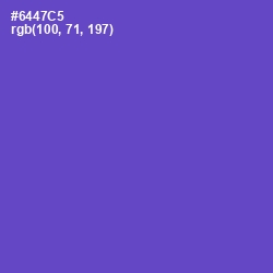 #6447C5 - Fuchsia Blue Color Image