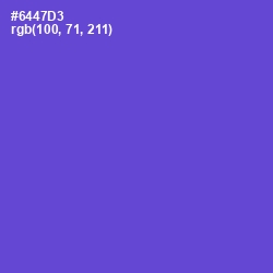 #6447D3 - Fuchsia Blue Color Image