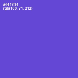 #6447D4 - Fuchsia Blue Color Image