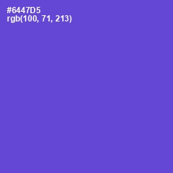 #6447D5 - Fuchsia Blue Color Image