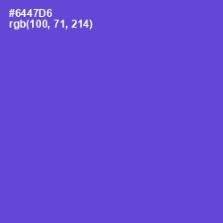 #6447D6 - Fuchsia Blue Color Image