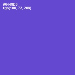 #6448D0 - Fuchsia Blue Color Image