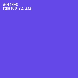 #6448E8 - Fuchsia Blue Color Image