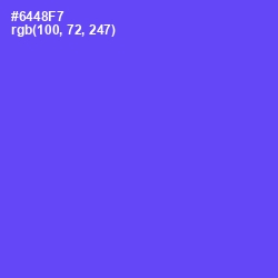 #6448F7 - Royal Blue Color Image