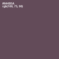 #644B5A - Eggplant Color Image