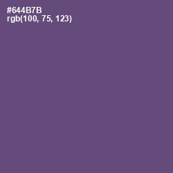 #644B7B - Smoky Color Image