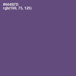 #644B7D - Smoky Color Image