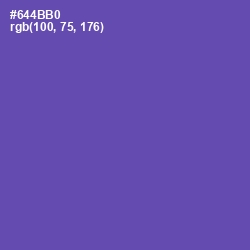 #644BB0 - Blue Violet Color Image