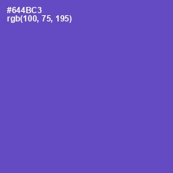 #644BC3 - Fuchsia Blue Color Image