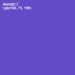 #644BC7 - Fuchsia Blue Color Image