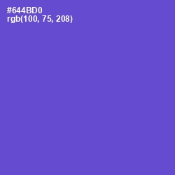 #644BD0 - Fuchsia Blue Color Image