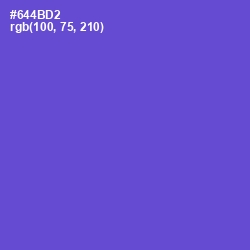 #644BD2 - Fuchsia Blue Color Image