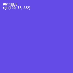 #644BE8 - Royal Blue Color Image
