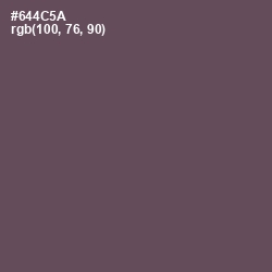 #644C5A - Eggplant Color Image